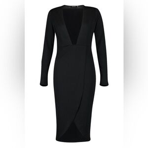 NWT PLUNGE FRONT THIGH SPLIT MIDI DRESS Size24 (imo can got 24/26)